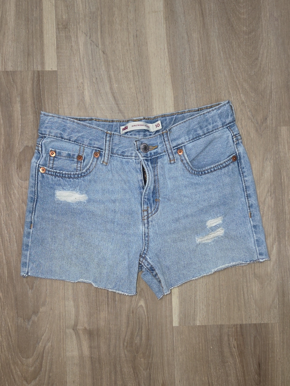 •Levi's• Little Girls Cut Off Blue Jean Shorts